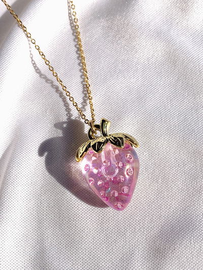 Collar frutilla - lila