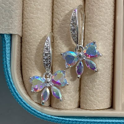 Aros moñito - tornasol 