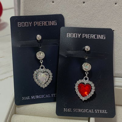 Piercing ombligo: corazón