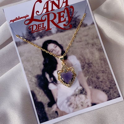 Collar lana del rey - violeta