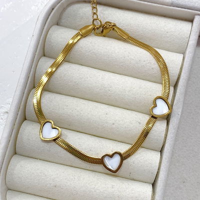 Pulsera heart: white