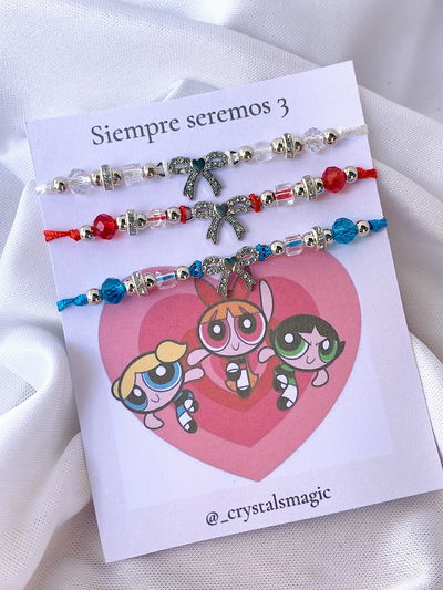 Pulseras x3 chicas superpoderosas