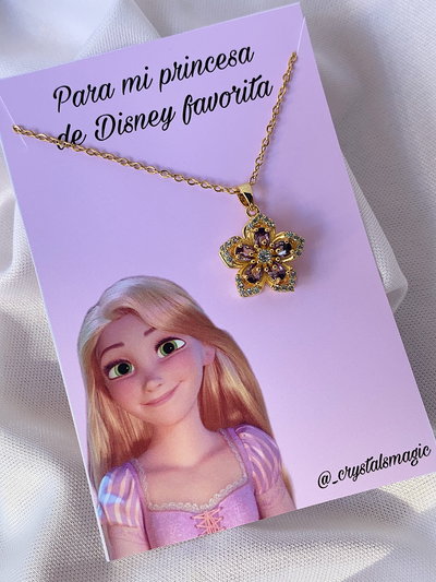 Collar flor rapunzel - giratorio
