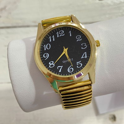 Reloj Briana Golden: negro 