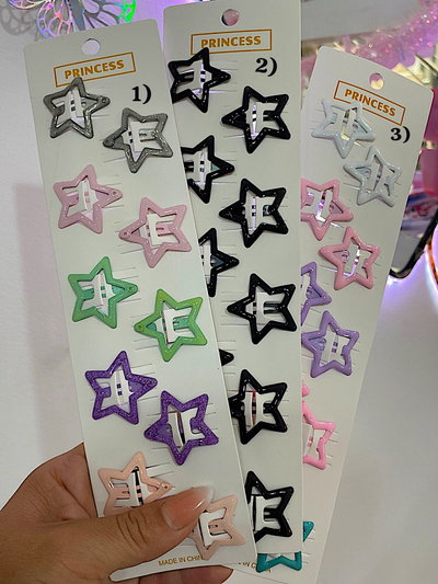 Pack hebillas estrella