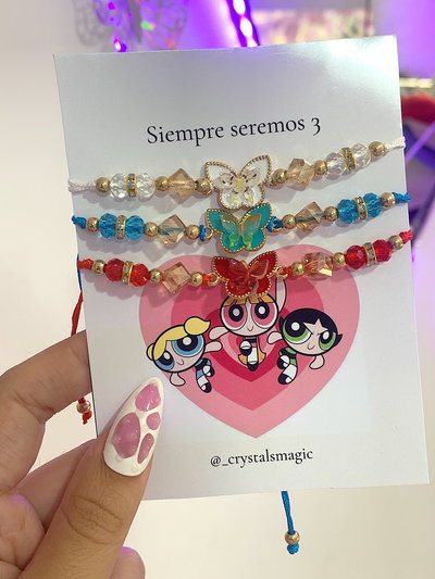 Pulseras x3 chicas superpoderosas