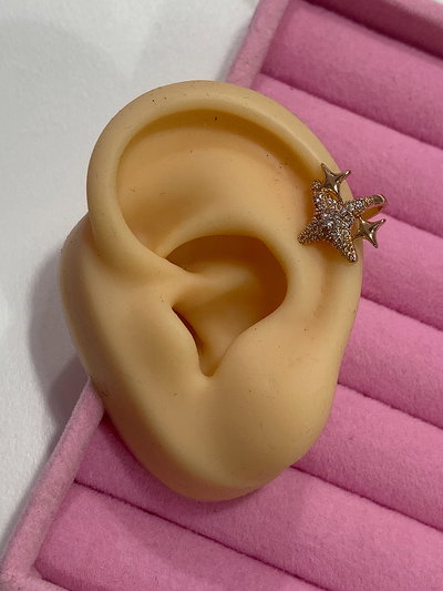 Ear cuff destello: Golden