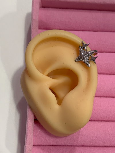 Ear cuff destello: Silver