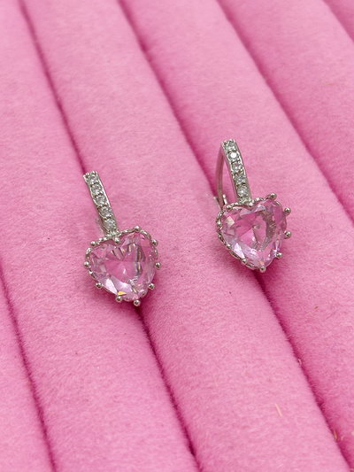 Argollita corazón: celeste