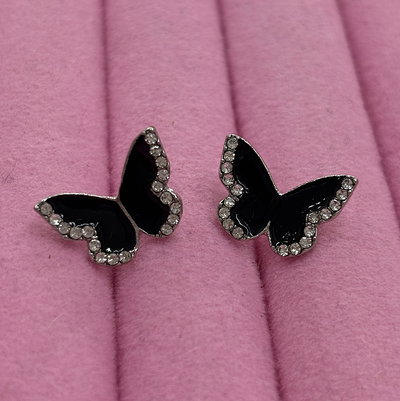 Aros Mariposa: negro
