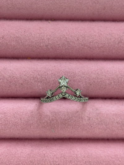 Anillo PROMO: Corona plateada