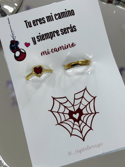 Anillos compartidos: Spiderman (Golden)