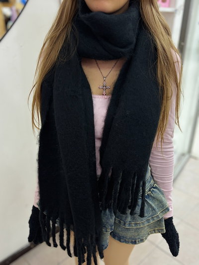 Bufanda nube: negra  