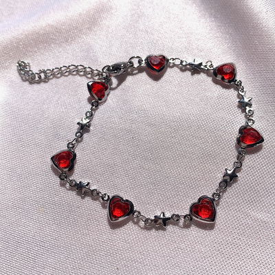 Pulsera heart red