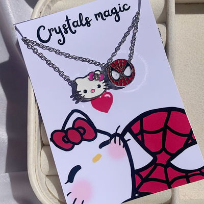 Collar kitty y spiderman