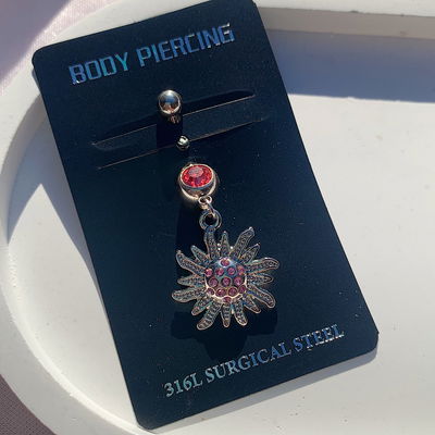 Piercing ombligo: sol