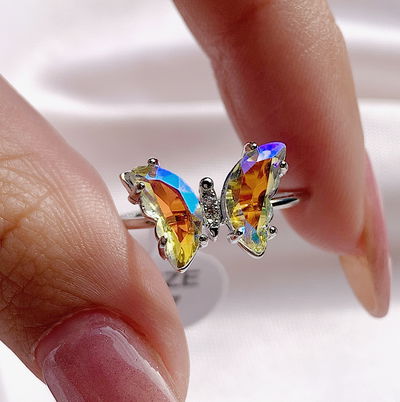 Anillo mariposa: tornasol 