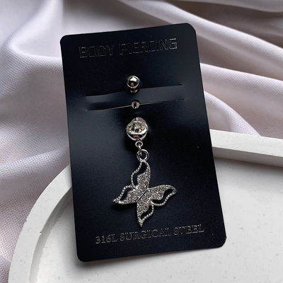 Piercing ombligo: mariposa 