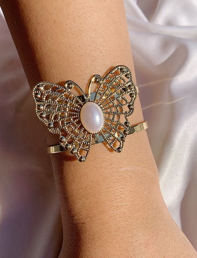 Pulsera esclava butterfly: golden 