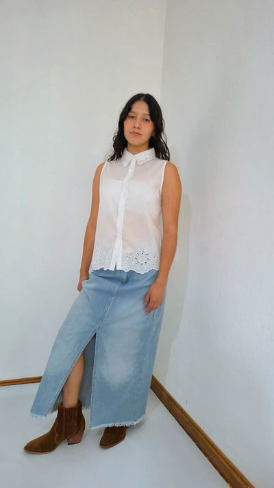 Falda Maxi Denim