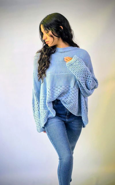 Sweater Grecia Celeste