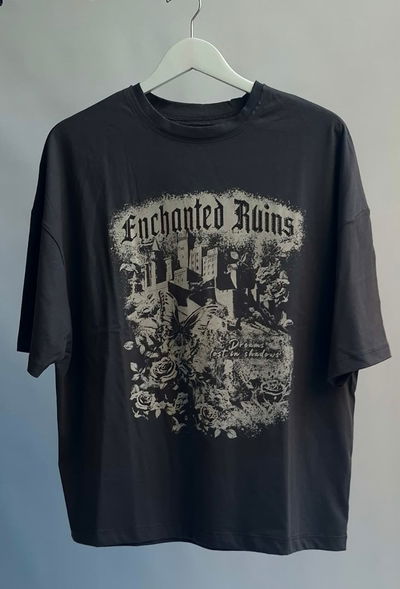 Remera Gris "Enchanted Ruins"