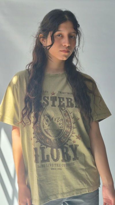 Remera Verde "Western Glory"