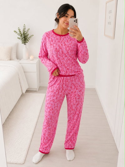 Pijama Leopardo Rojo