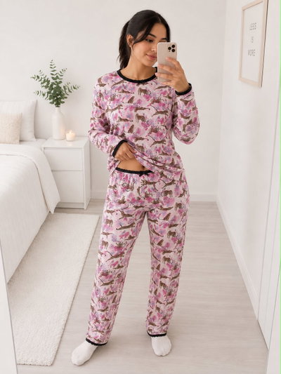 Pijama Print Rosa