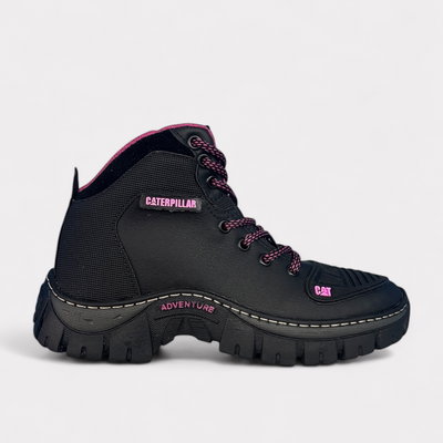 Borcegos CAT Adventure Negro/Rosa