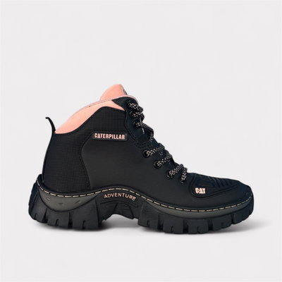 Borcegos CAT Adventure Negro/Rosa Claro
