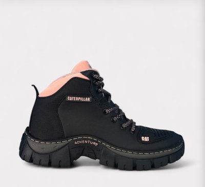 CAT adventure borcegos negro/rosa claro
