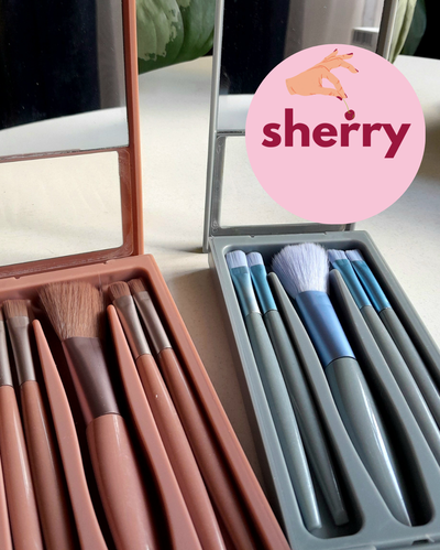 SET x5 Brochas con Espejo - Eloise