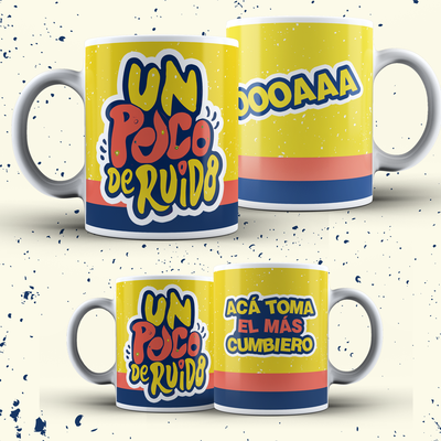 Tazas Un Poco de Ruido - de Cerámica o Plástica