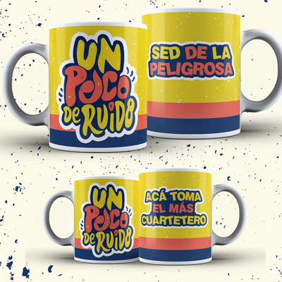 Tazas Un Poco de Ruido - de Cerámica o Plástica