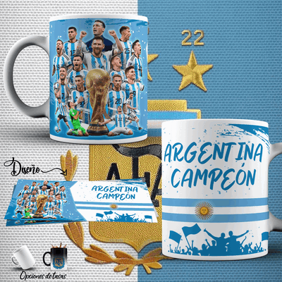 Tazas de Cerámica Selección Argentina.  