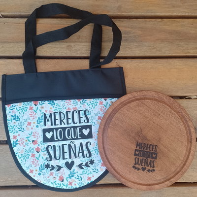 Set de Asado Frases Motivadoras.  