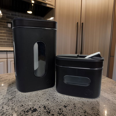 Pamperas Negras - Kit Yerbera y Azucarera.