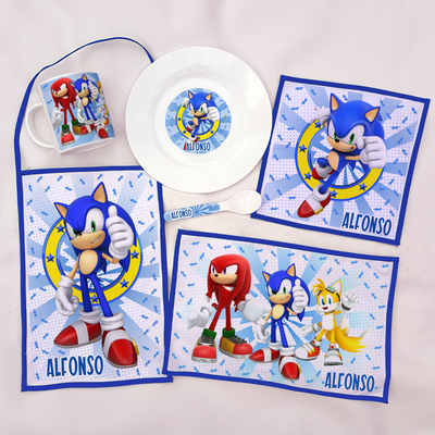 Set de Jardín diseños SuperHeroes, Sonic, Paw Patrol, Futbol, etc