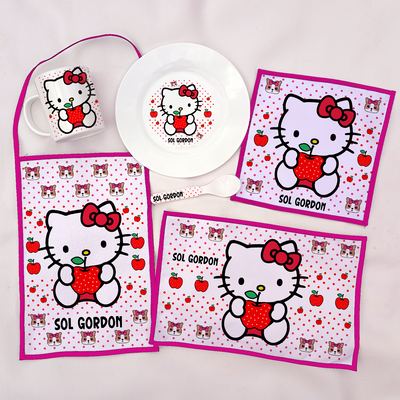 Set de Jardín diseños Kitty, Kuromi, Stitch