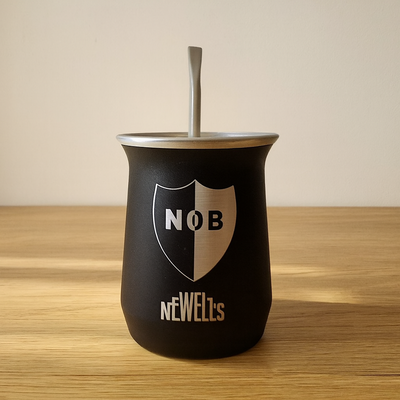 Mate aluminio Newells con bombilla - New
