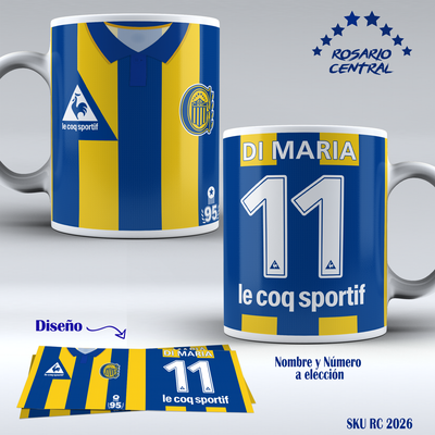 Tazas de Cerámica Rosario Central.