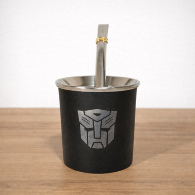 Mate Acero inox Negro opción grabado laser