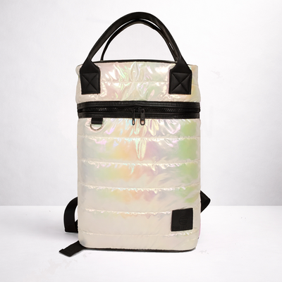 Mochila Matera Blanco Tornasolado - Pone La Pava