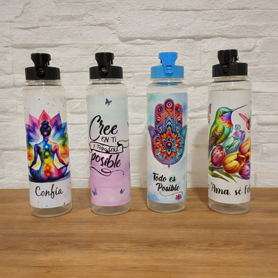 Botella Tapa Flip 600ml - Personalizada como quieras
