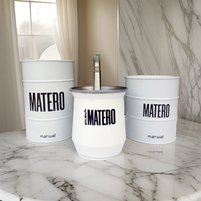 Juego Vertedores + Mate + Bombilla.  Linea Matero 