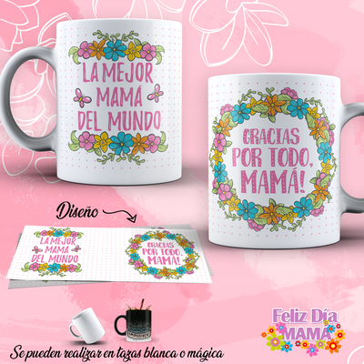 Tazas Frases Día de la Madre - de Cerámica o Plástica