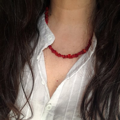 Collar Coral rojo