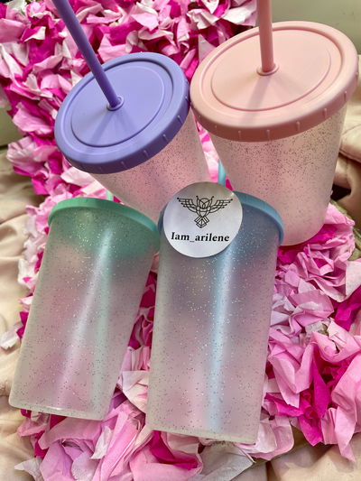 Vaso con Glitter 🥤