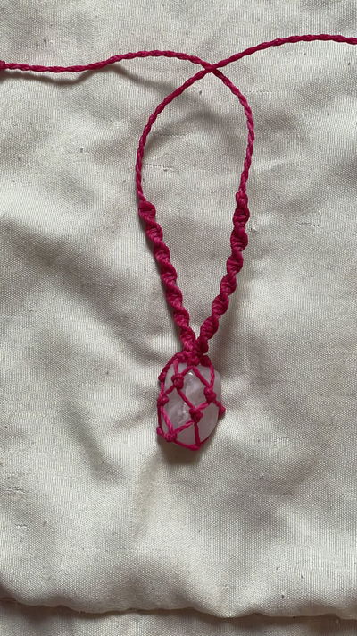 Colgante Cuarzo Rosa 
